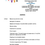 10 10 PTA AGM Agenda  George Abbot School Intended For Treasurer’s Report Agm Template