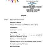 10 10 PTA AGM Agenda  George Abbot School Intended For Treasurer’s Report Agm Template