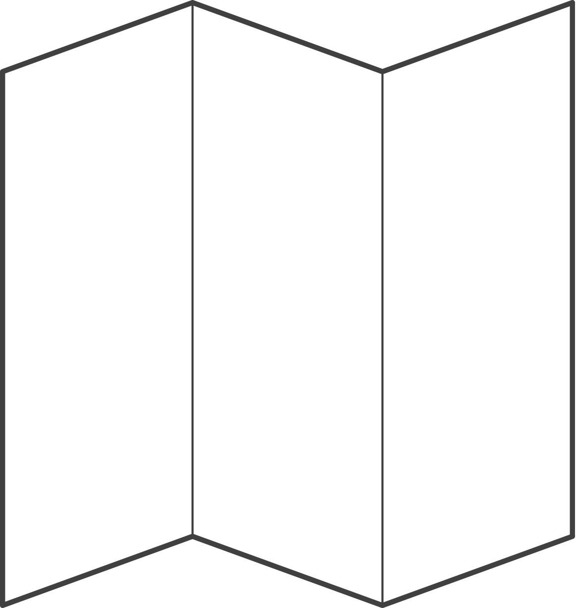 10" × 10" Z-Fold Brochure Template Regarding Brochure Folding Templates