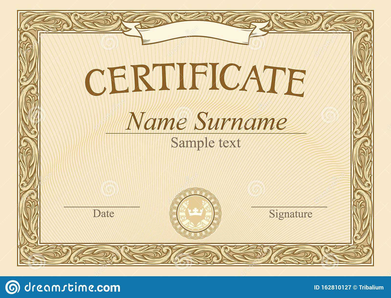 10,1018 Certificate Template Stock Photos – Free & Royalty Free  Pertaining To Mock Certificate Template