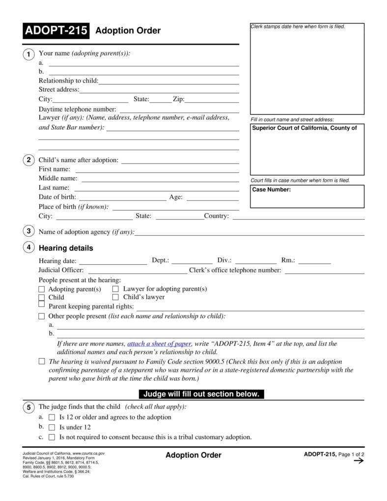 10+ Adoption Paper Templates - PDF  Free & Premium Templates Pertaining To Child Adoption Certificate Template