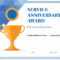 10 Amazing Award Certificate Templates In 10 – Recognize Pertaining To Anniversary Certificate Template Free