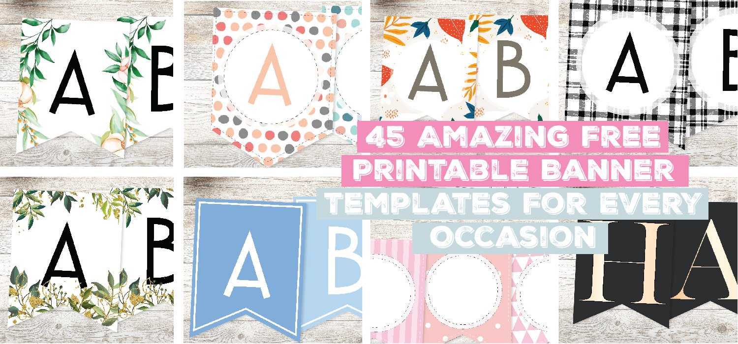 10 Amazing Free Printable Banner Templates For Every Occasion In Free Printable Party Banner Templates