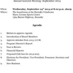 10 Annual General Meeting – Burnaby Velodrome Club For Treasurer’s Report Agm Template