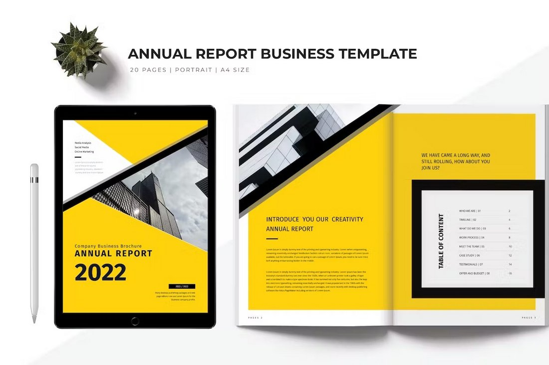 10+ Annual Report Templates (Word & InDesign) 10  Design Shack Intended For Illustrator Report Templates