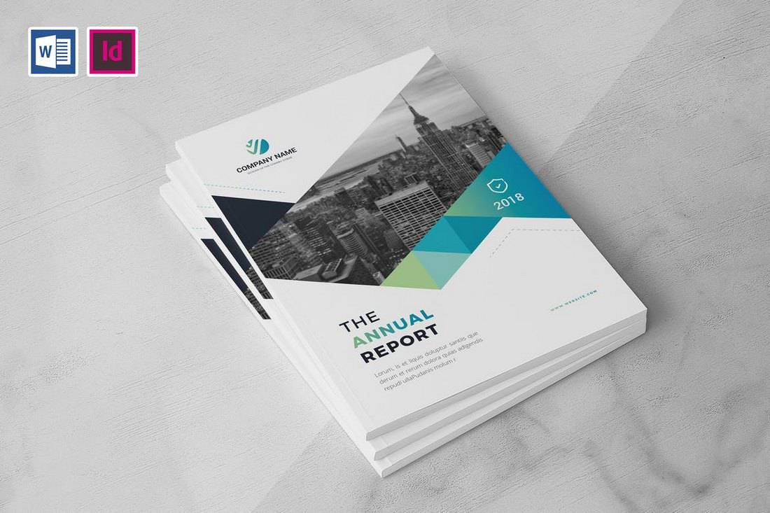 10+ Annual Report Templates (Word & InDesign) 10  Design Shack Regarding Report Cover Page Template Word