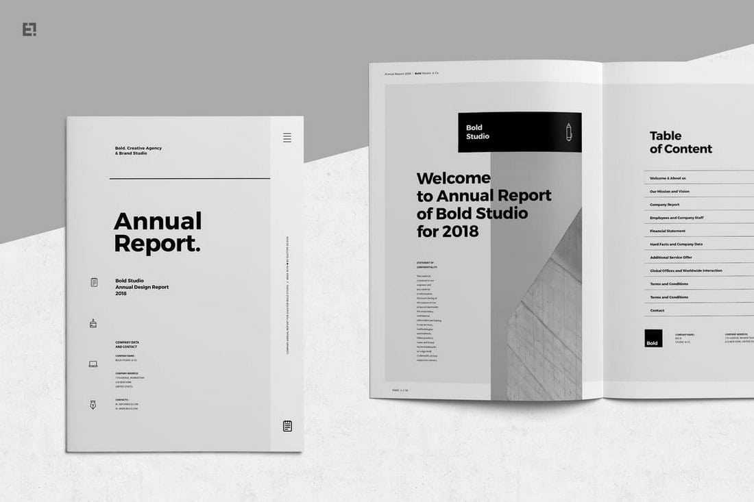 10+ Annual Report Templates (Word & InDesign) 10  Design Shack With Annual Financial Report Template Word