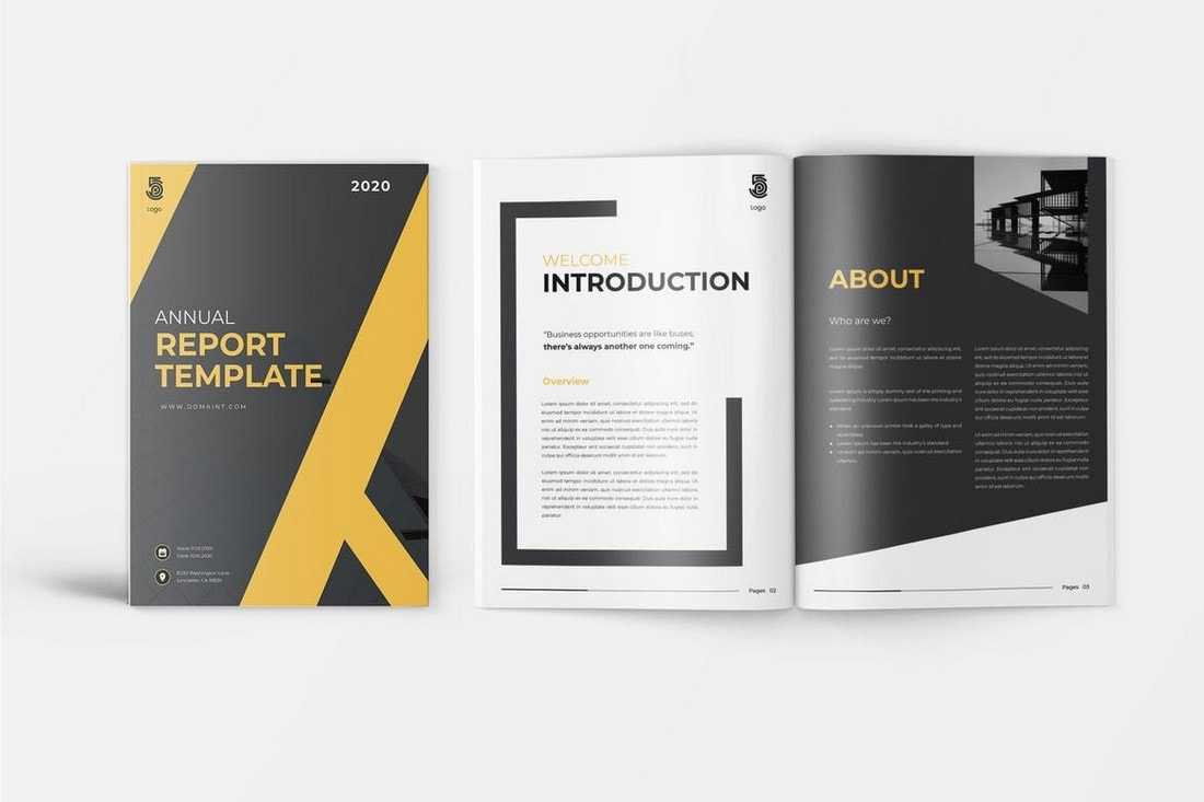 10+ Annual Report Templates (Word & InDesign) 10  Design Shack Within Free Annual Report Template Indesign