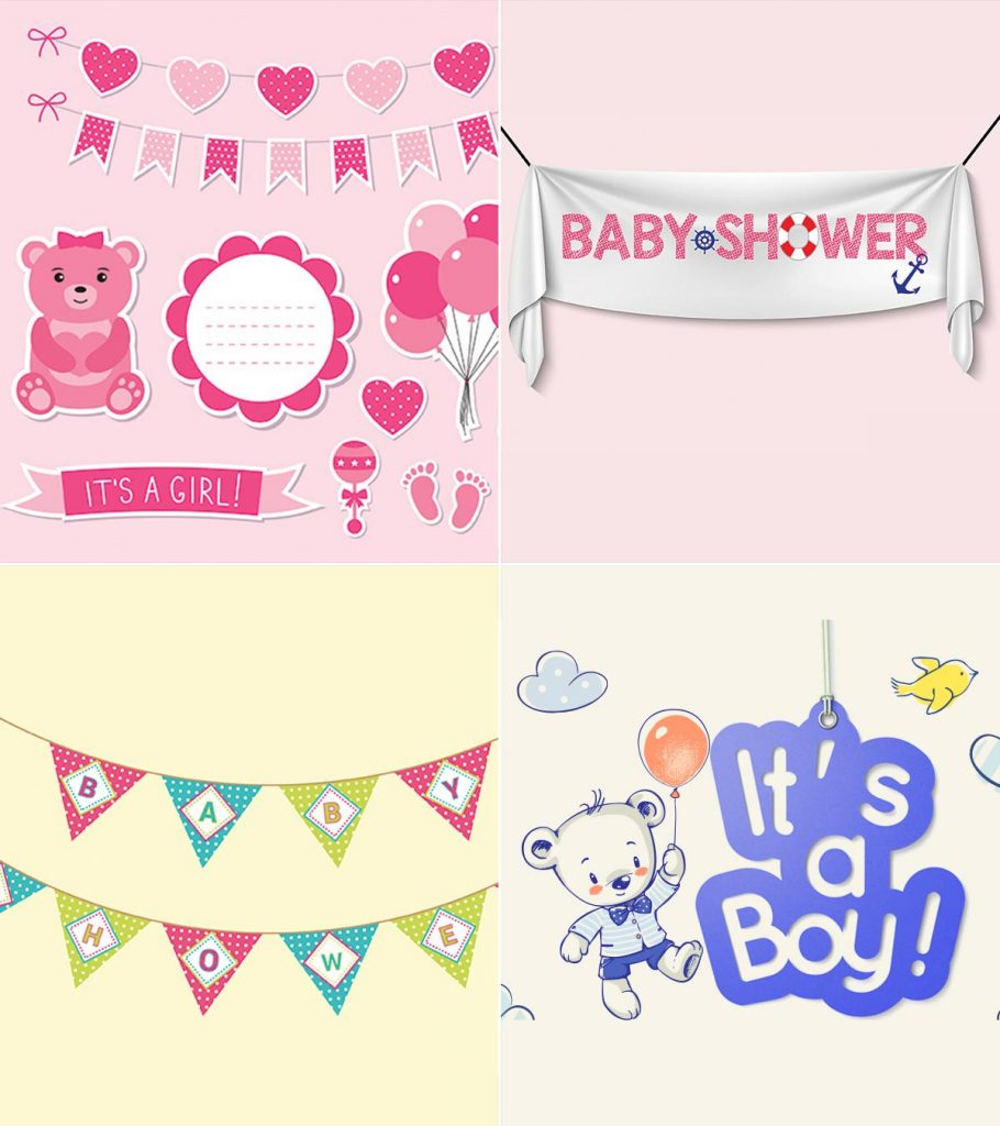 10 Attractive Baby Shower Banner Ideas Regarding Diy Baby Shower Banner Template
