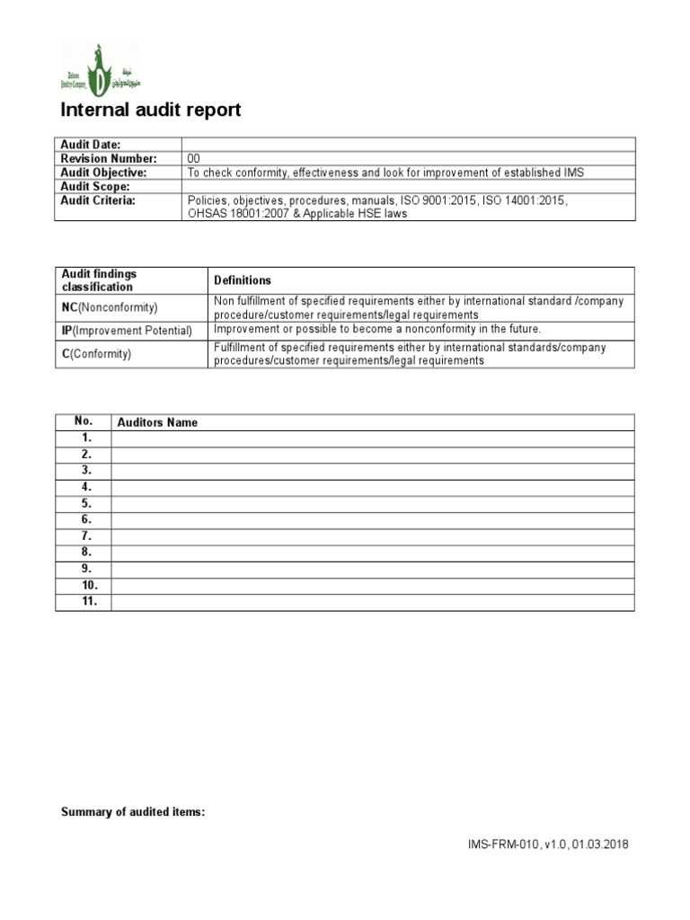 10 Audit Report  PDF  Internal Audit  Audit