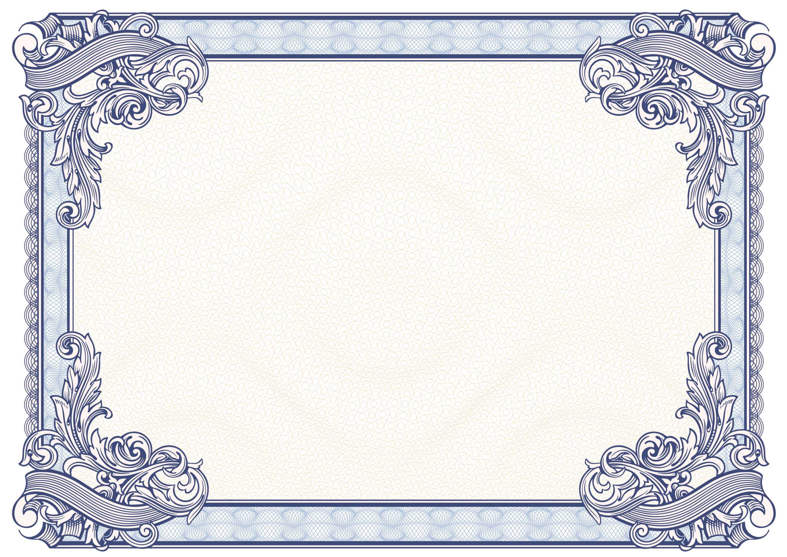 10+ Beautiful Certificate Border Templates & Designs  Inside Award Certificate Border Template