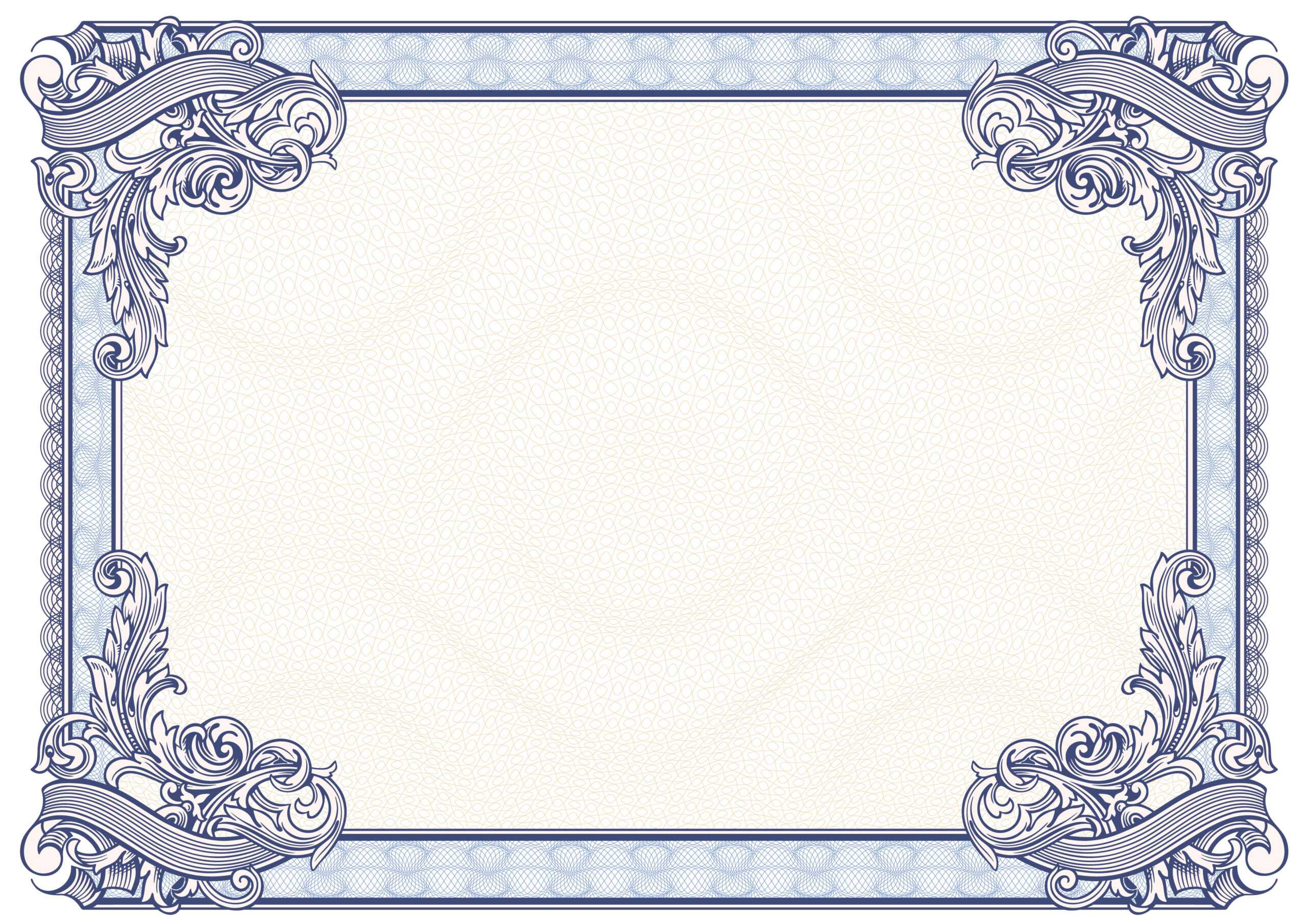 10+ Beautiful Certificate Border Templates & Designs  Regarding Free Printable Certificate Border Templates