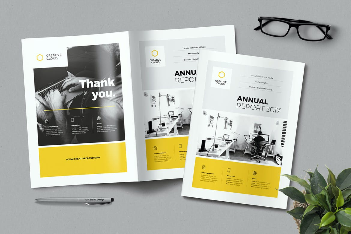 10+ Best Annual Report Templates (Word & InDesign) 10 - Theme Junkie For Free Annual Report Template Indesign