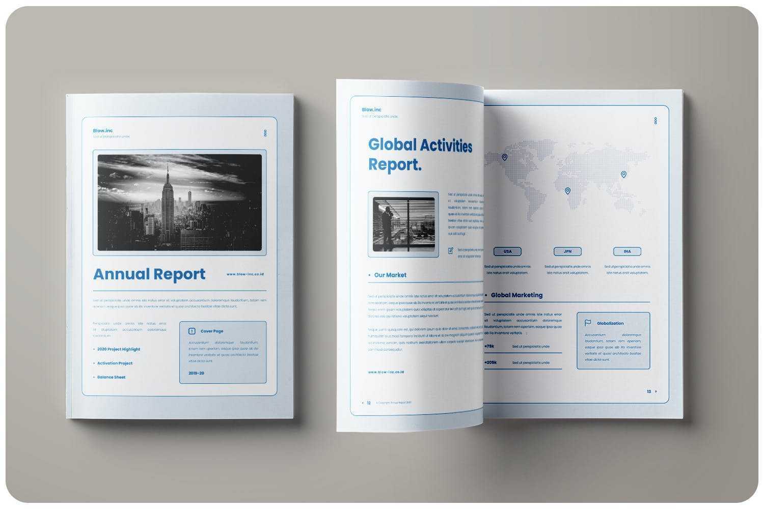 10+ Best Annual Report Templates (Word & InDesign) 10 – Theme Junkie Inside Annual Report Template Word Free Download