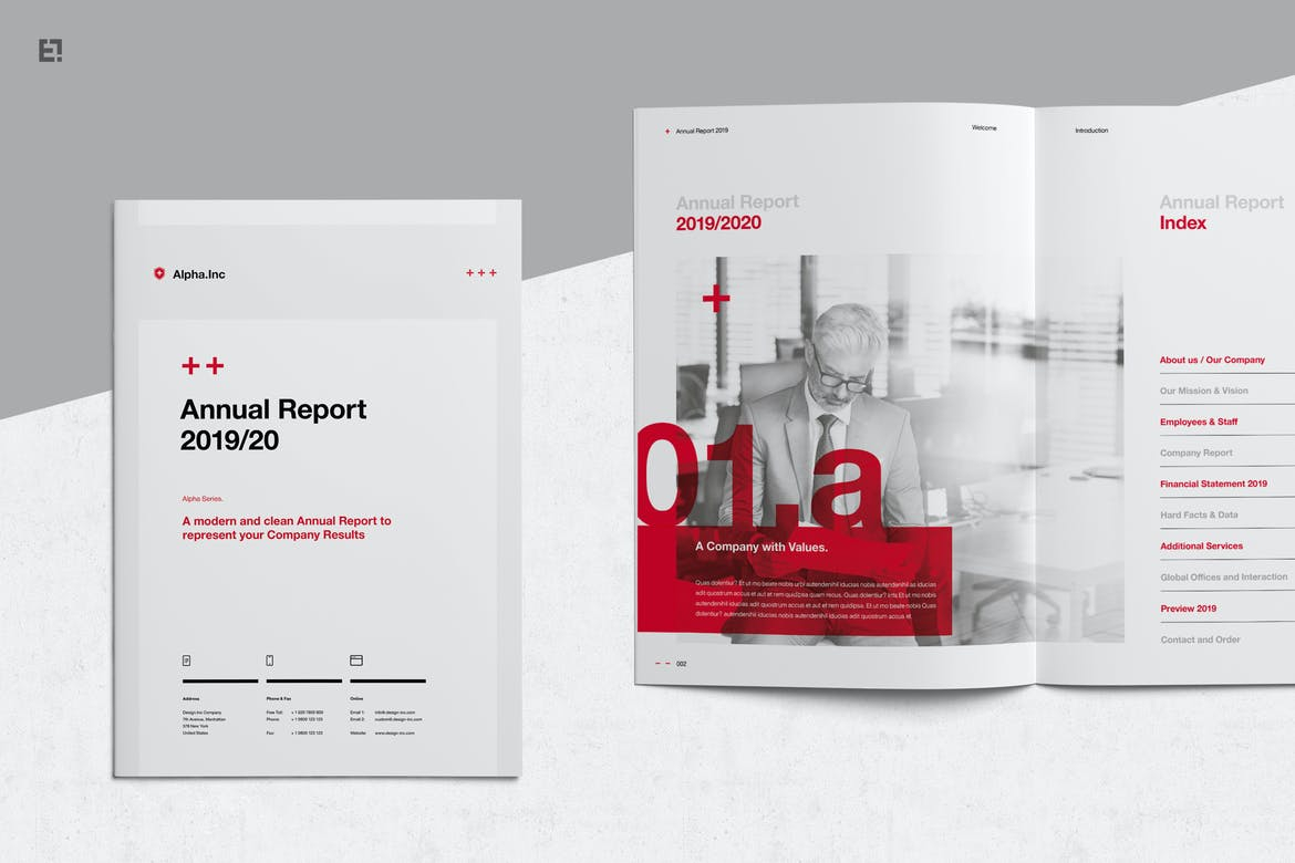 10+ Best Annual Report Templates (Word & InDesign) 10 - Theme Junkie Inside Free Annual Report Template Indesign