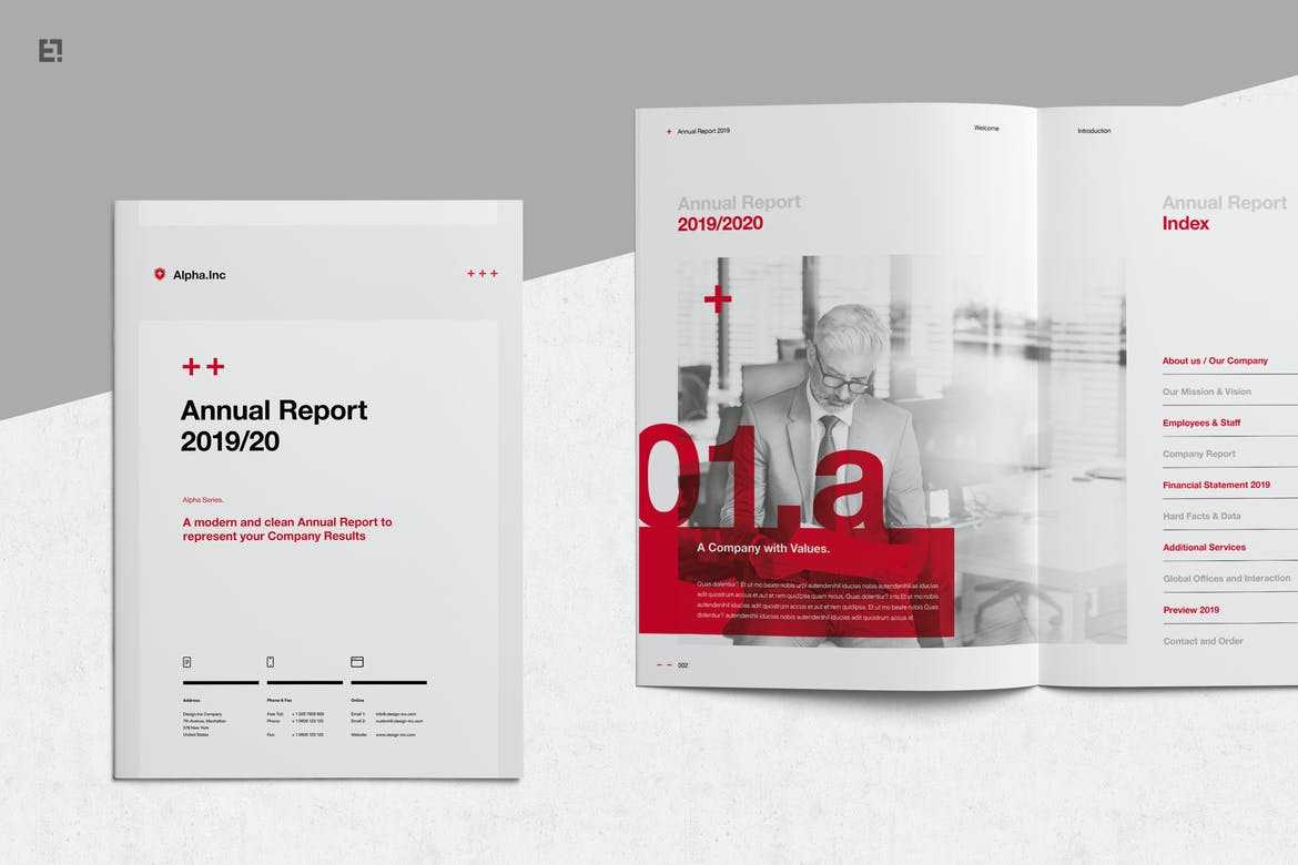 10+ Best Annual Report Templates (Word & InDesign) 10 - Theme Junkie Inside Free Annual Report Template Indesign