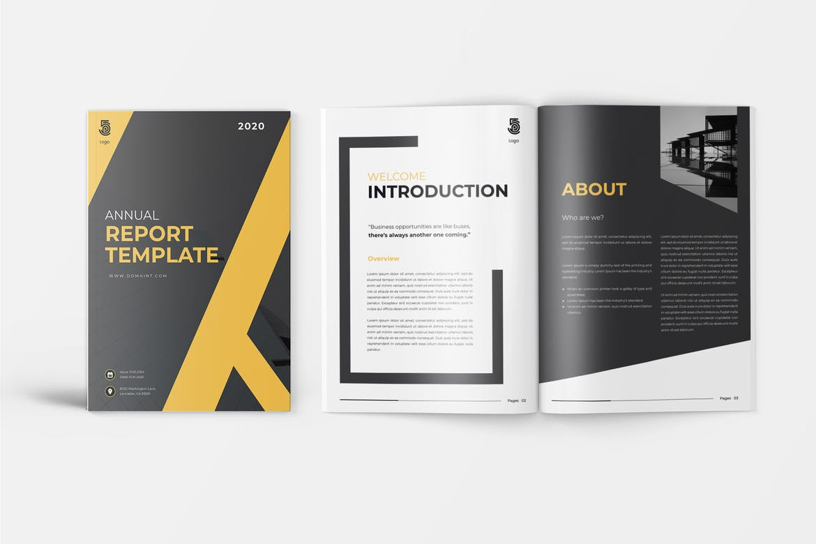 10+ Best Annual Report Templates (Word & InDesign) 10 – Theme Junkie Intended For Illustrator Report Templates