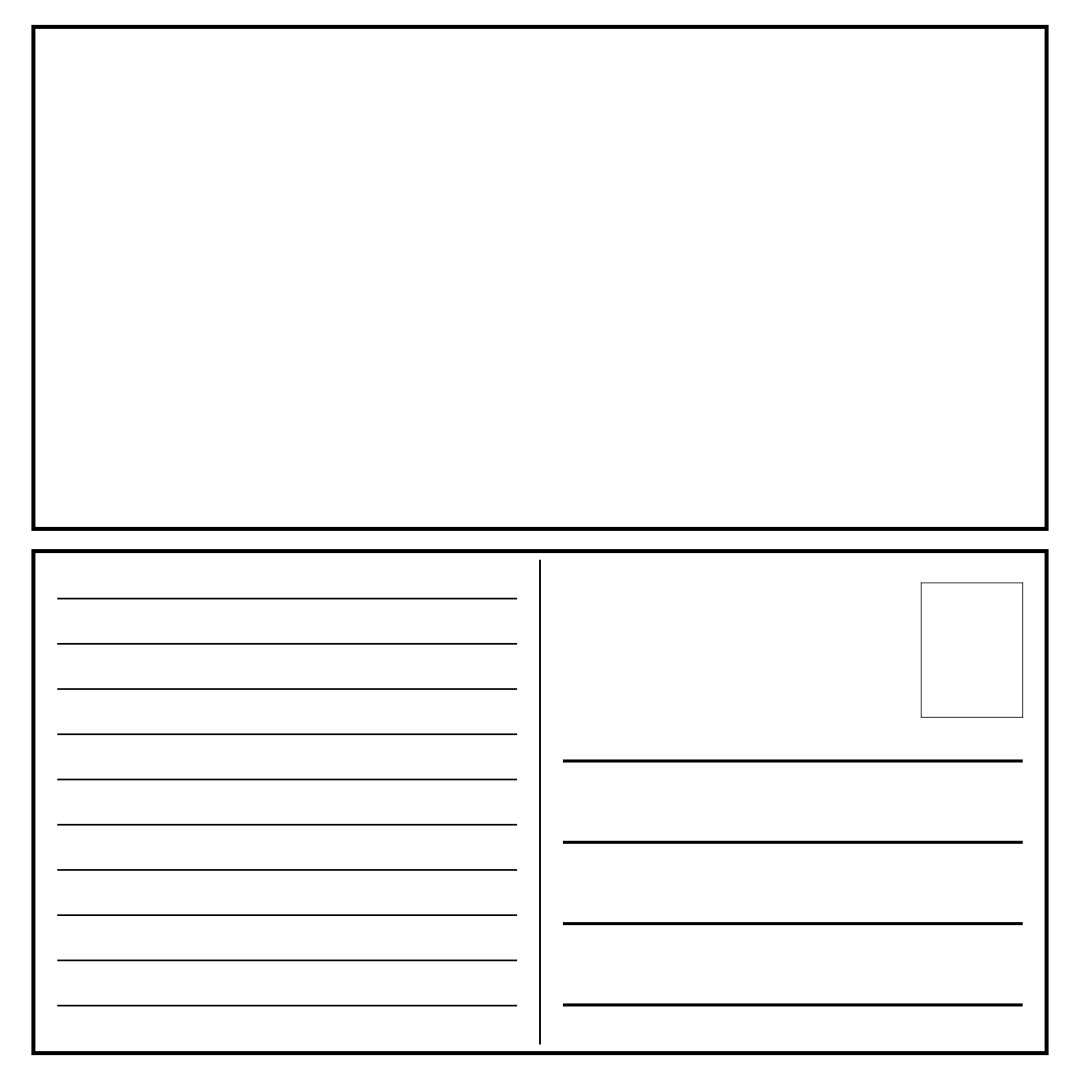 10 Best Blank Printable Christmas Postcards - printablee 10 Best Blank Printable Christmas Postcards - printablee