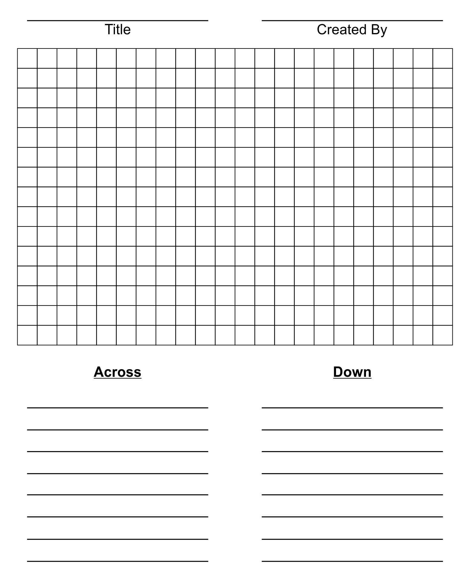 10 Best Blank Word Search Puzzles Printable – Printablee