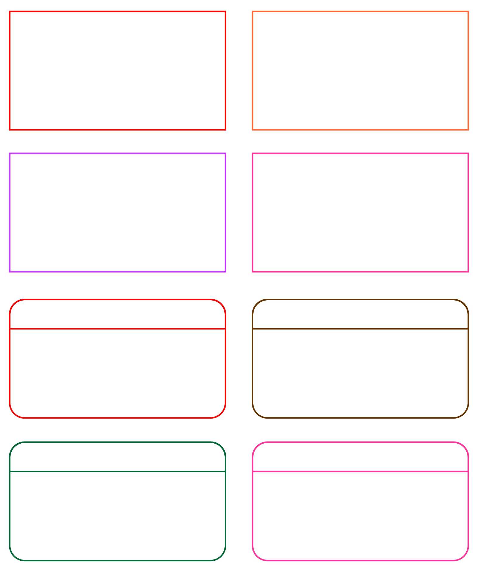 10 Best Card Word Template Printable - printablee