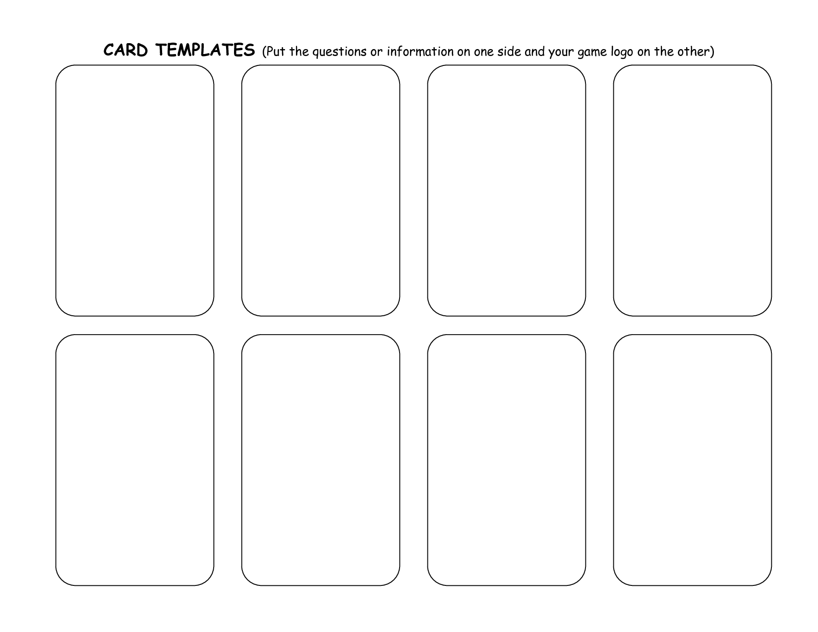 10 Best Card Word Template Printable – Printablee