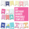10 Best DIY Birthday Banner Printable Template – Printablee