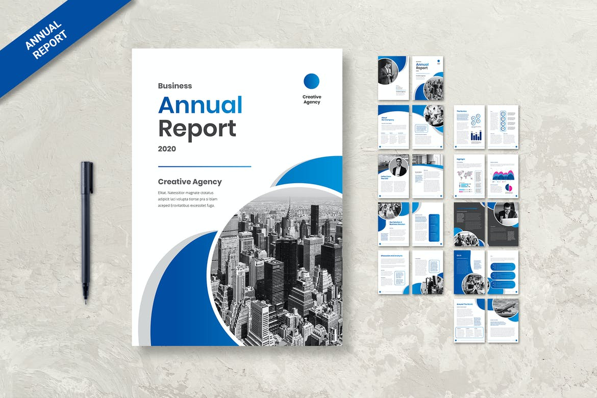 10+ Best Free Annual Report Template Designs 10 - Theme Junkie For Annual Report Template Word Free Download