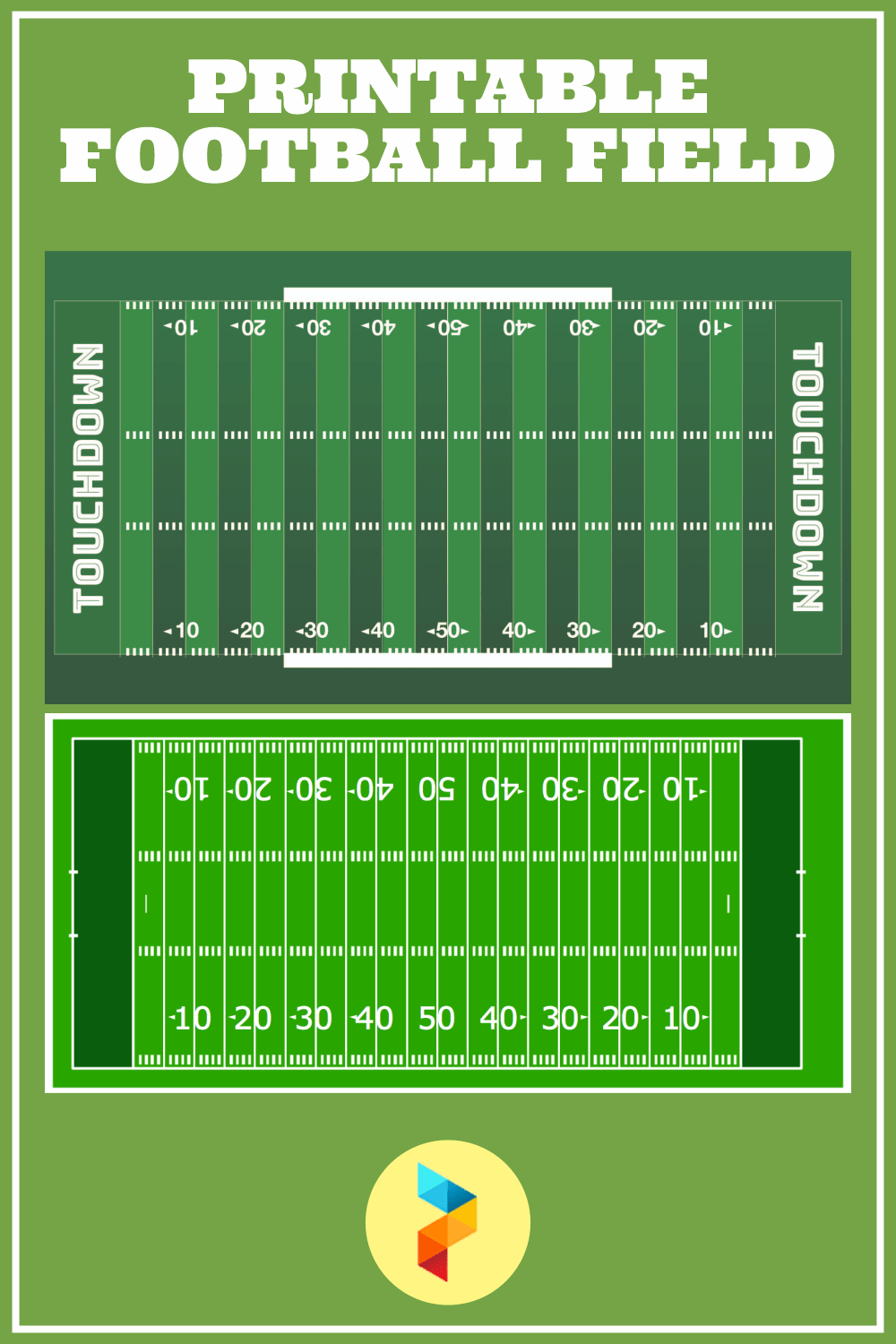10 Best Free Printable Football Field - printablee 10 Best Free Printable Football Field - printablee