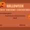 10 Best Free Printable Halloween Certificate Templates Intended For Halloween Costume Certificate Template