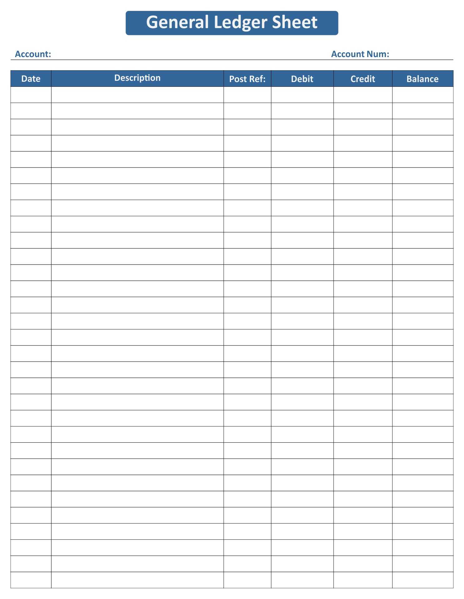 10 Best Free Printable Ledger Balance Sheet - printablee