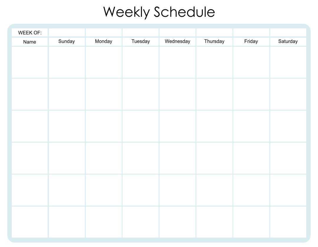 10 Best Free Printable Weekly Workout Schedule - printablee