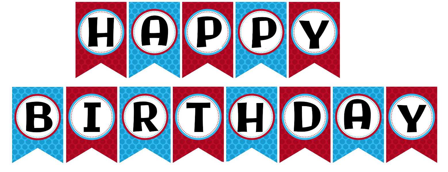 10 Best Happy Birthday Banner Printable – Printablee