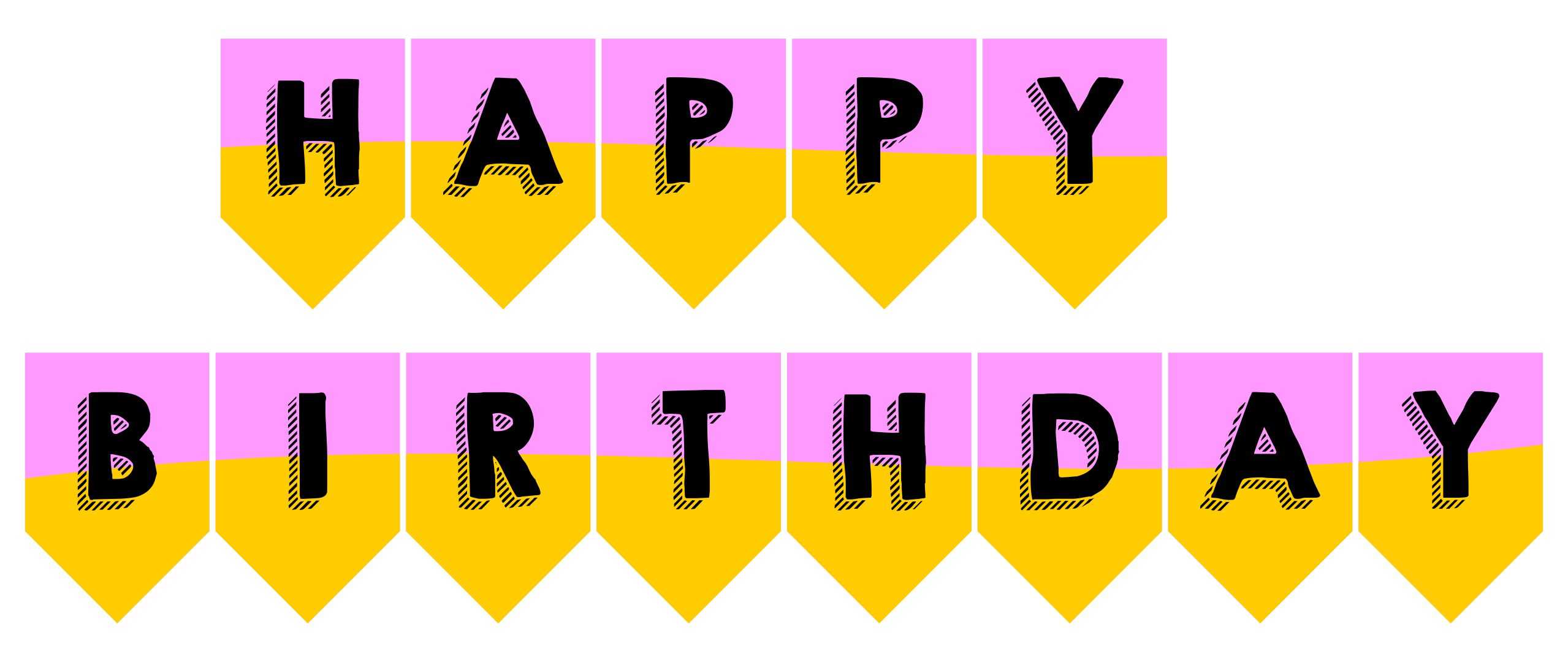 10 Best Happy Birthday Printable Banners Signs – Printablee