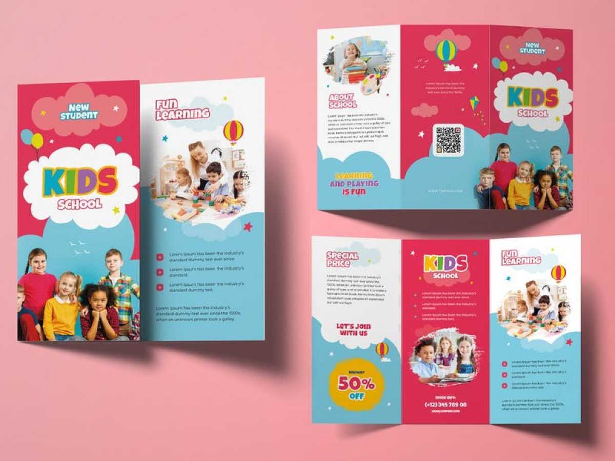 10+ Best Kids School Brochure Templates Download – Graphic Cloud Inside Play School Brochure Templates