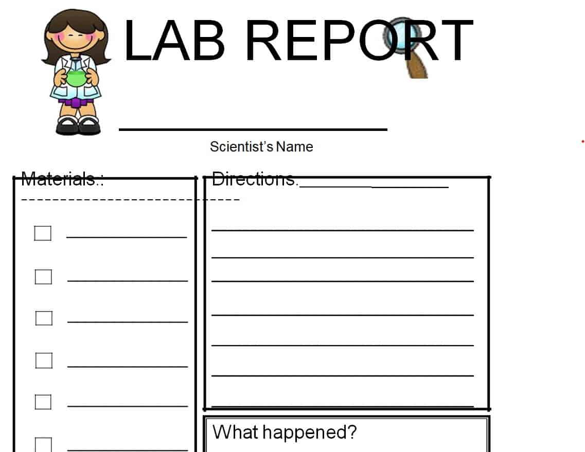 10 BEST Lab Report Templates & Samples - Writing Word Excel Format Intended For Lab Report Template Middle School