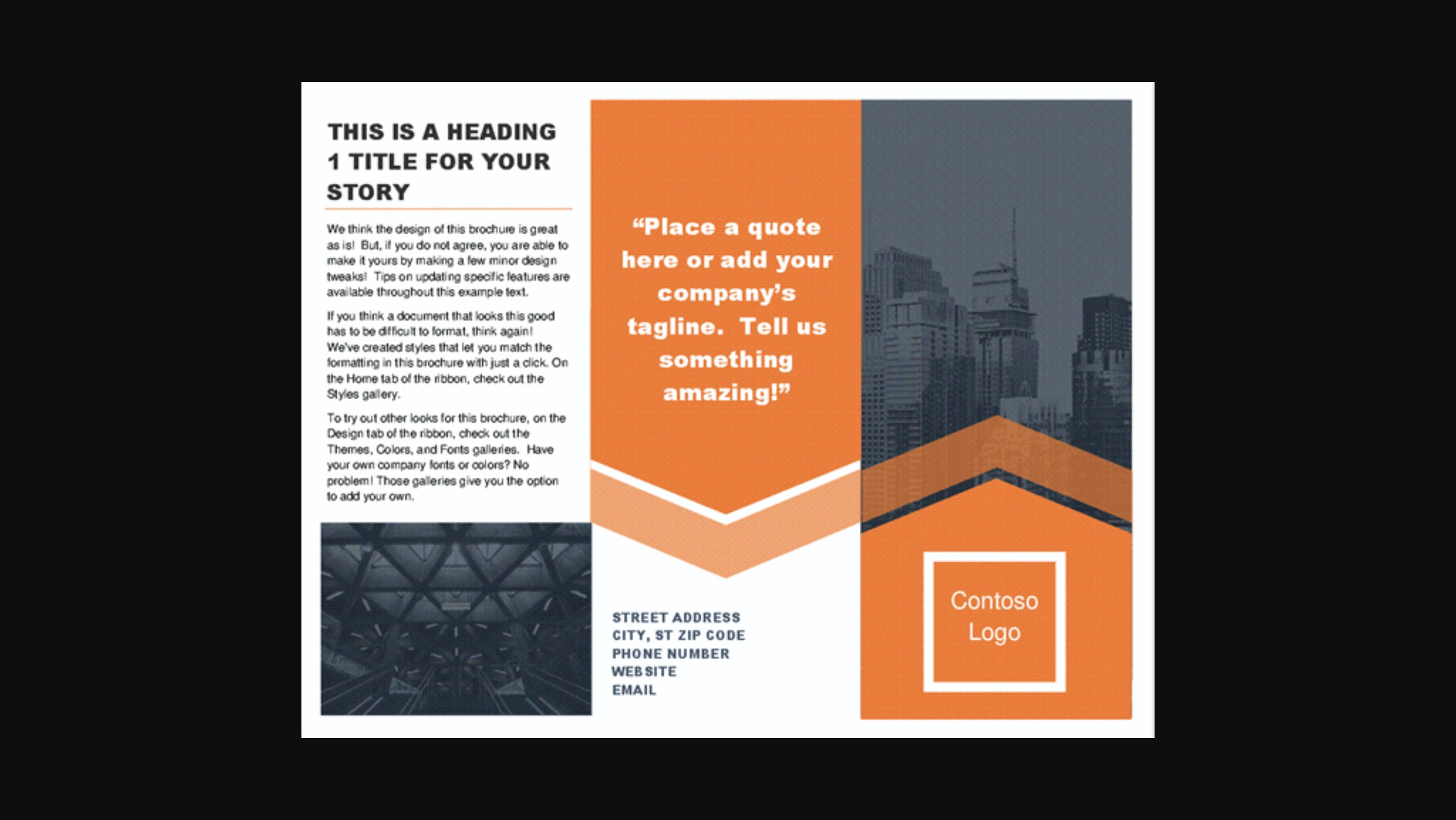 10+ Best Microsoft Word Brochure Templates 10  Design Shack In Free Brochure Templates For Word 2010
