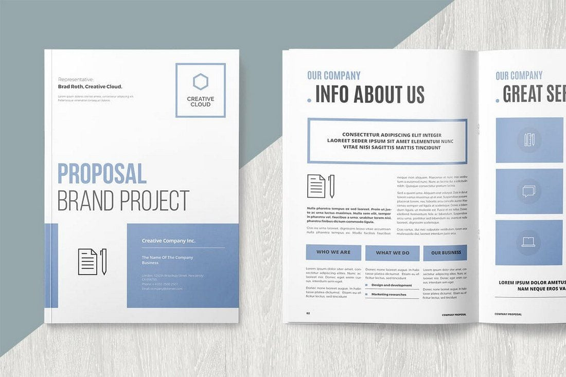 10+ Best Microsoft Word Brochure Templates 10  Design Shack Throughout Free Template For Brochure Microsoft Office