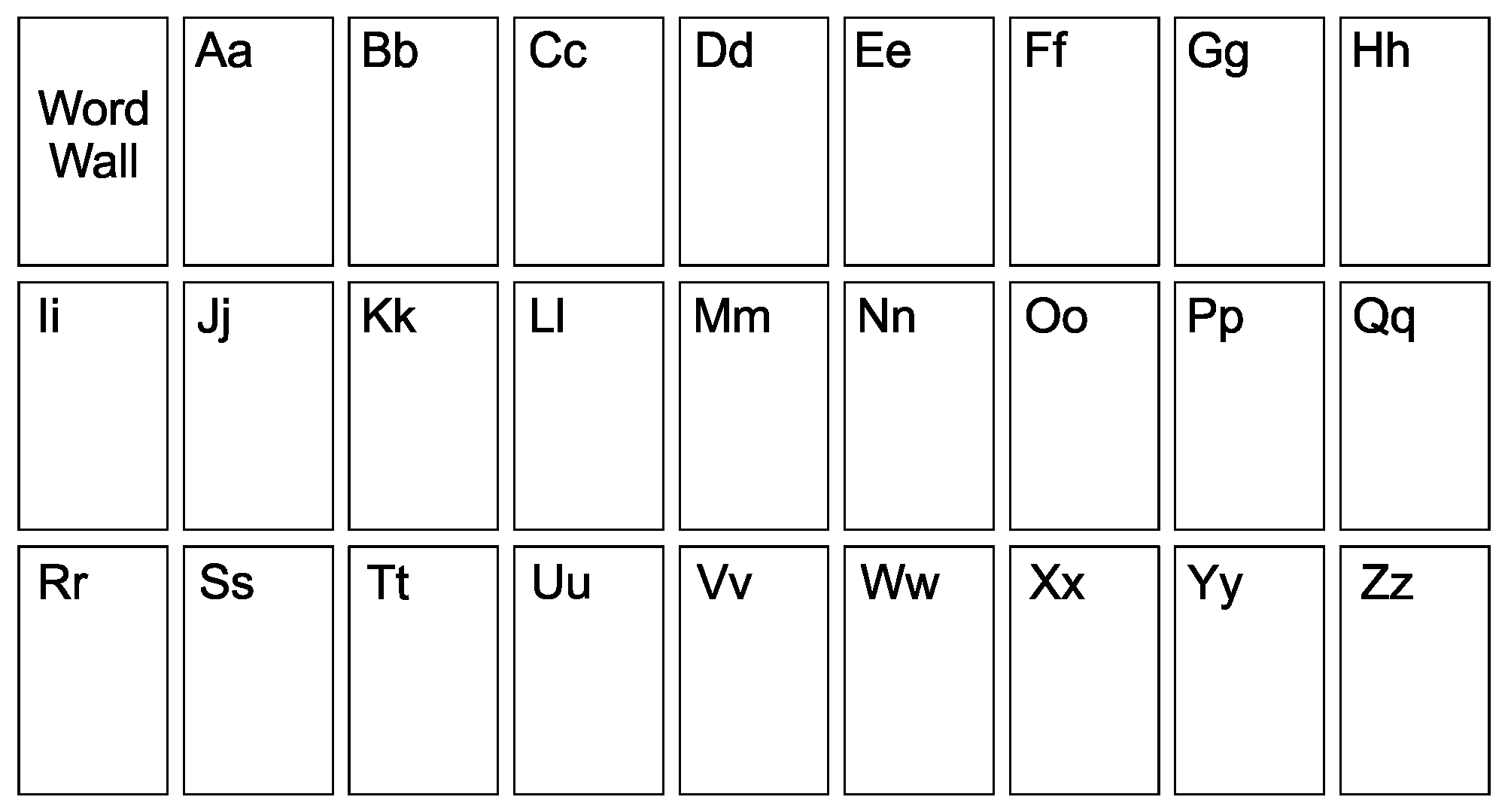10 Best Personal Word Wall Printable - printablee