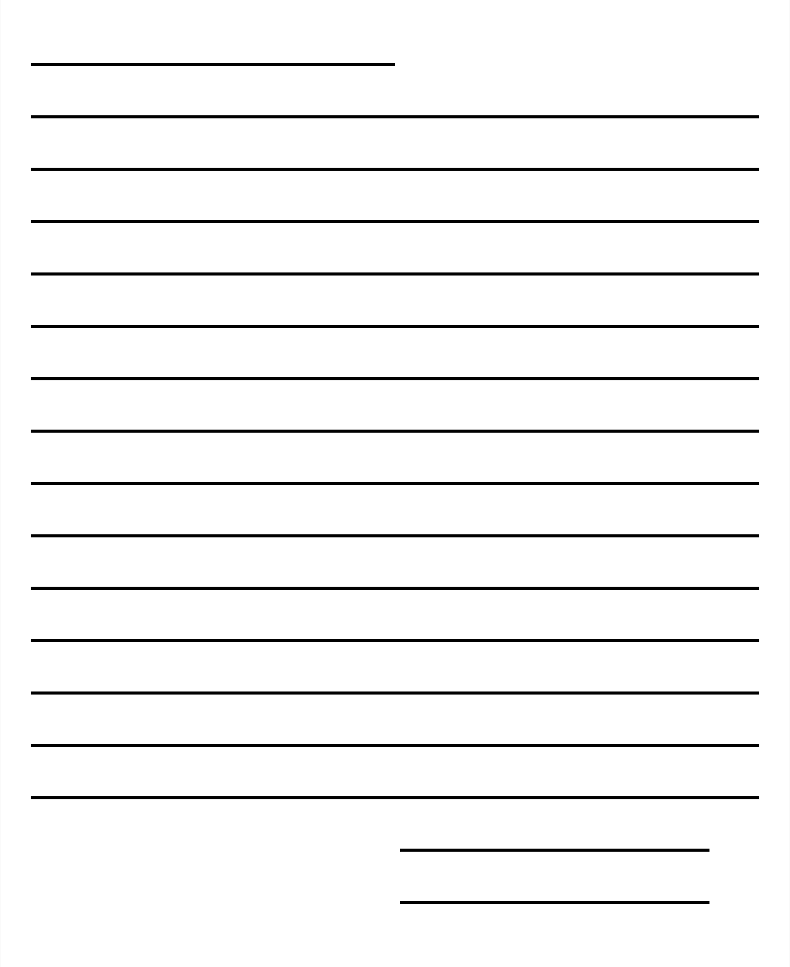 10 Best Printable Blank Letter Template - printablee