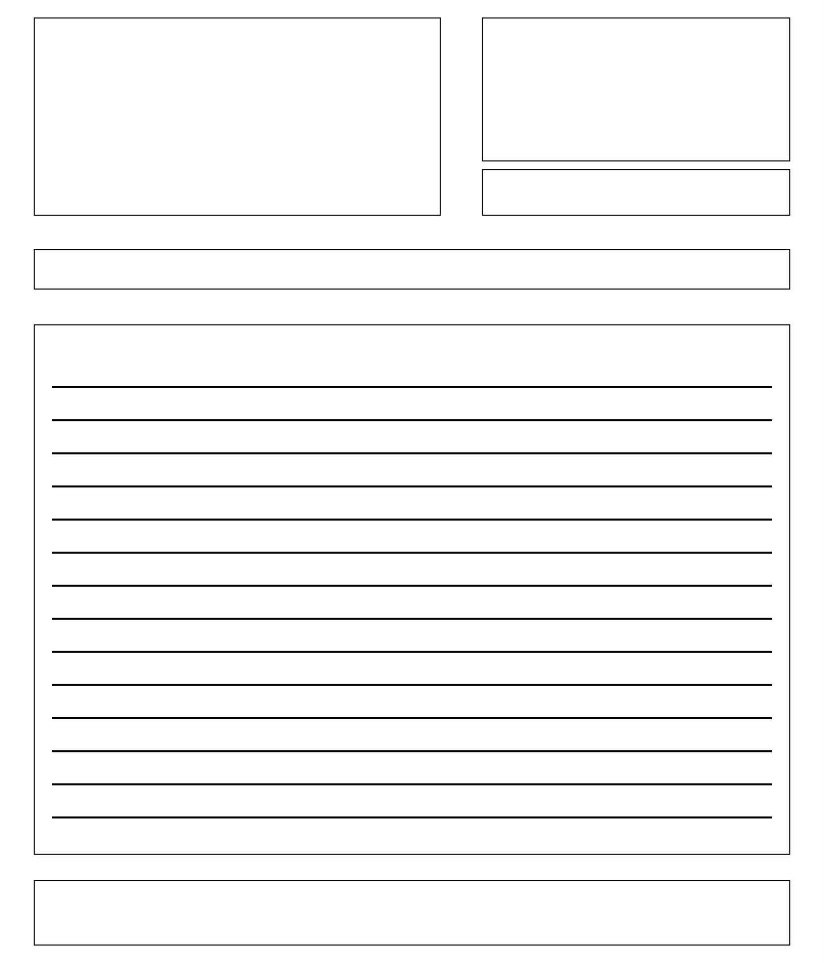 10 Best Printable Blank Letter Template – Printablee