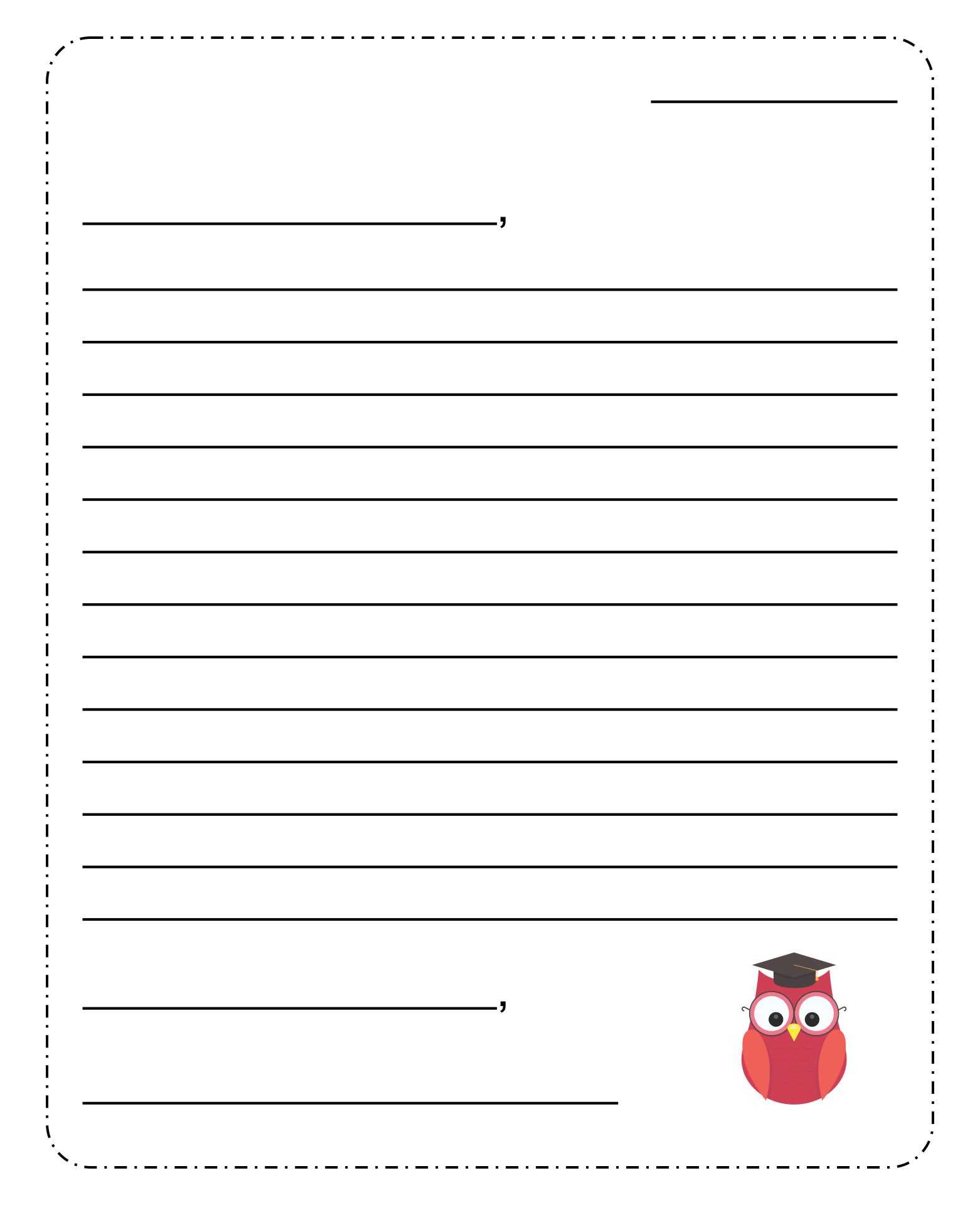 10 Best Printable Blank Template Friendly Letter - printablee