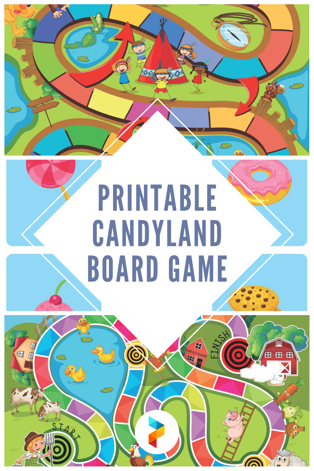 10 Best Printable Candyland Board Game - printablee