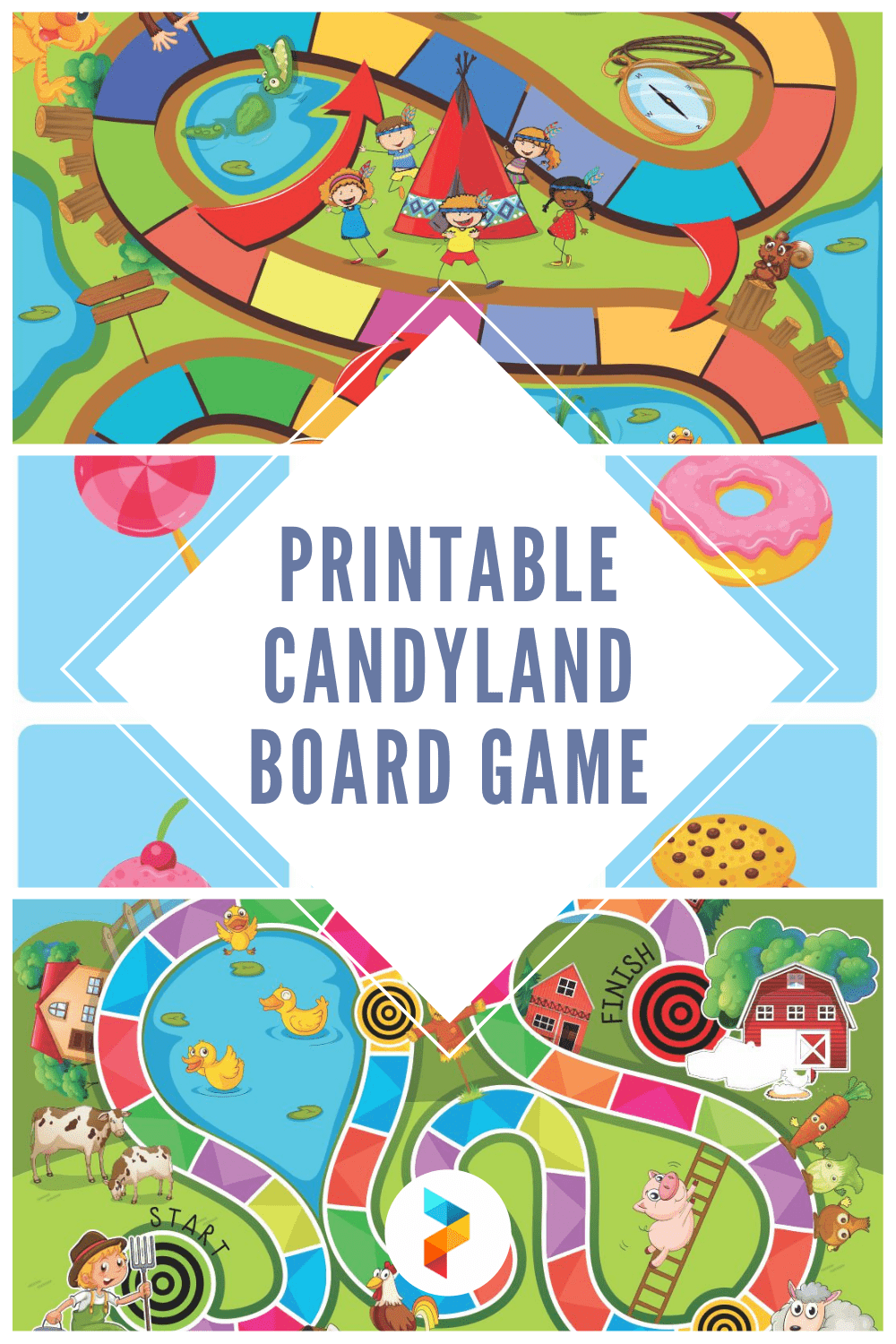 10 Best Printable Candyland Board Game – Printablee