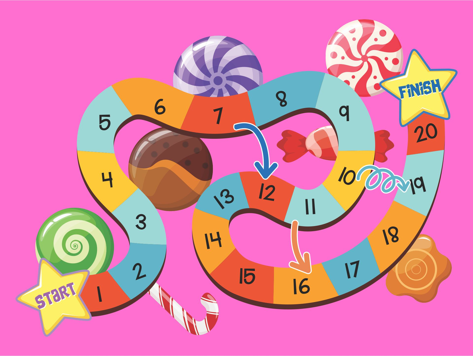 10 Best Printable Candyland Board Game - printablee