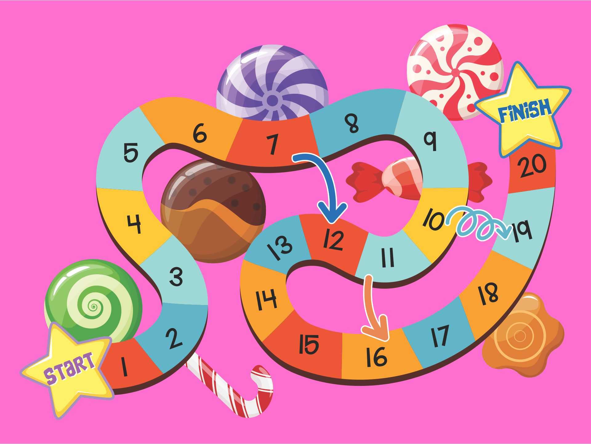 10 Best Printable Candyland Board Game – Printablee