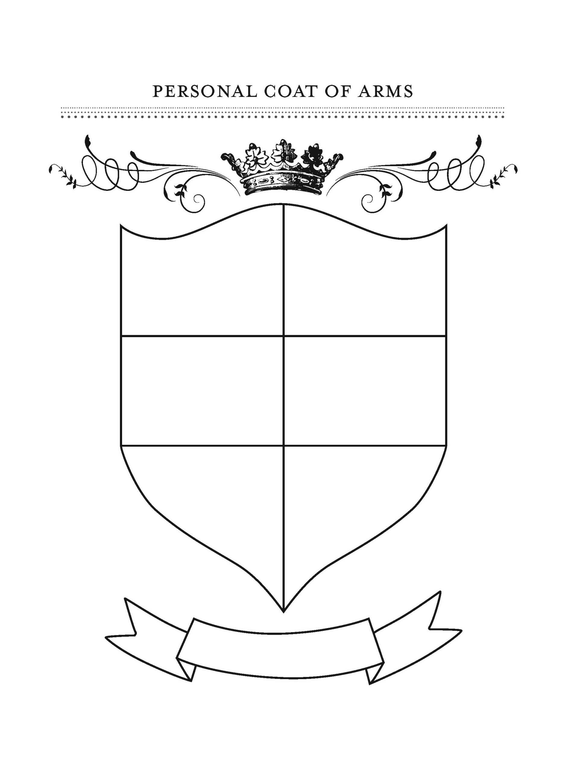 10 Best Printable Family Crest Shield - printablee