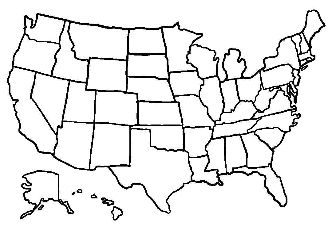 10 Best Printable Map Of United States - printablee 10 Best Printable Map Of United States - printablee