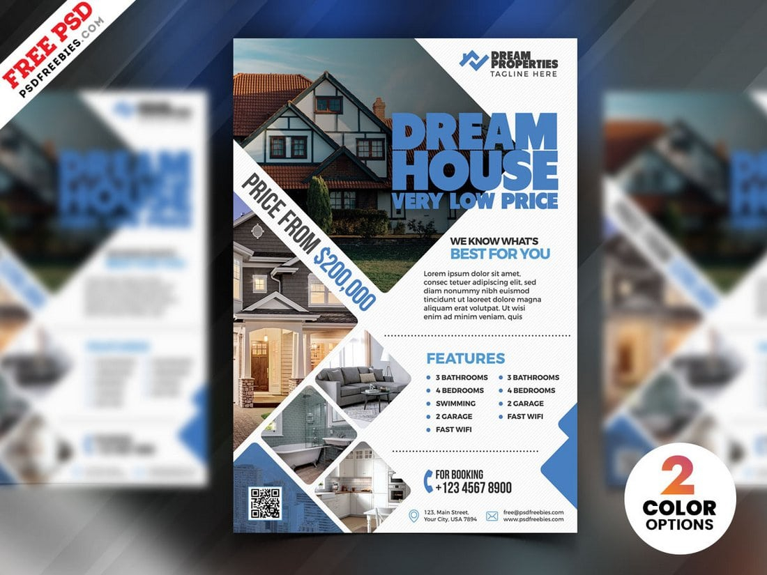 10+ Best Real Estate Flyer Templates 10  Design Shack With Regard To Real Estate Brochure Templates Psd Free Download