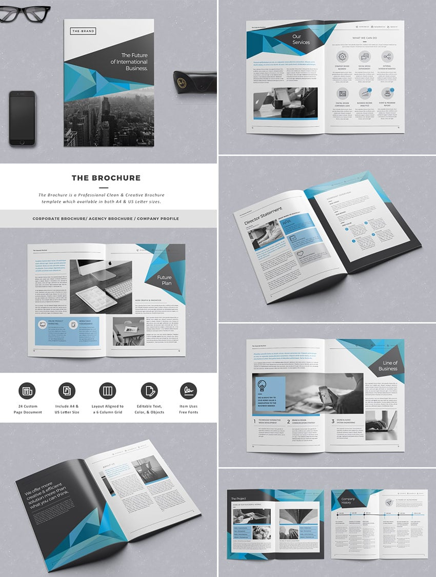 10 besten InDesign-Broschürenvorlagen - Für kreatives  Intended For Adobe Indesign Brochure Templates