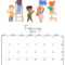 10 Calendar Thats Printable Kids – Monthly Snapshots  Inside Blank Calendar Template For Kids